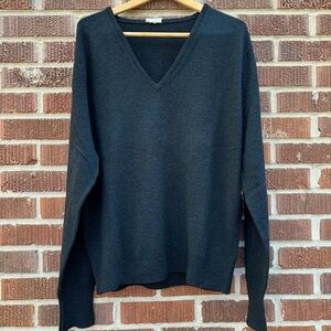 St Michael Mens Vintage Dark Blue V Neck Classic Retro Pullover Knitwear 44